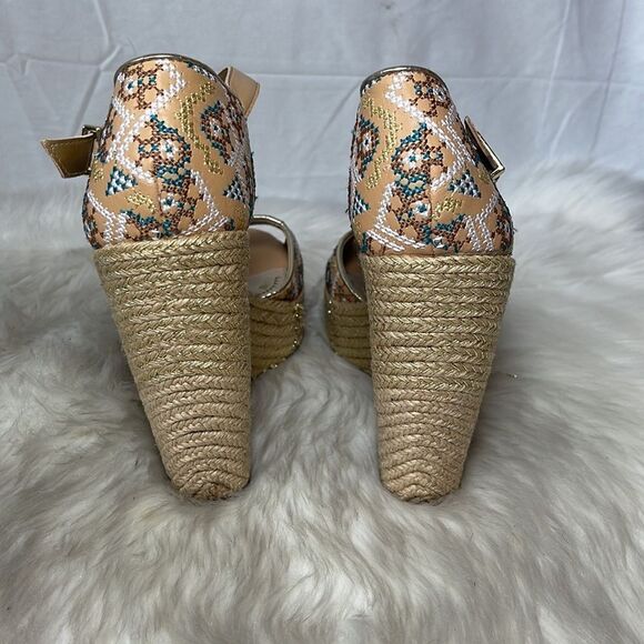 Circus By Sam Edelman Sutton Embroidered Metallic Espadrilles - Picture 3 of 6